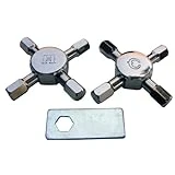 Faucet Cross Handles, Chrome, Pair