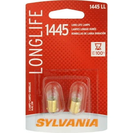 1445 Long Life Miniature Clear Bulb, 1445LL BP2, 2-Pk.