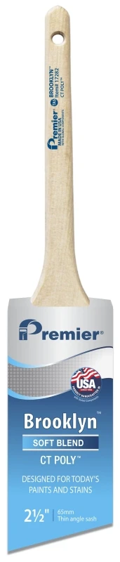 Brooklyn Thin Angle Sash Paint Brush, Poly, 2-1/2 In.
