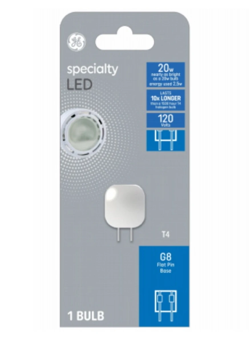 Specialty LED Bulb, T4 Flat Pin Base, 2.5 Watt