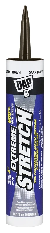 Extreme Stretch Premium Urethanized Sealant, Dark Brown, 10.1-oz.