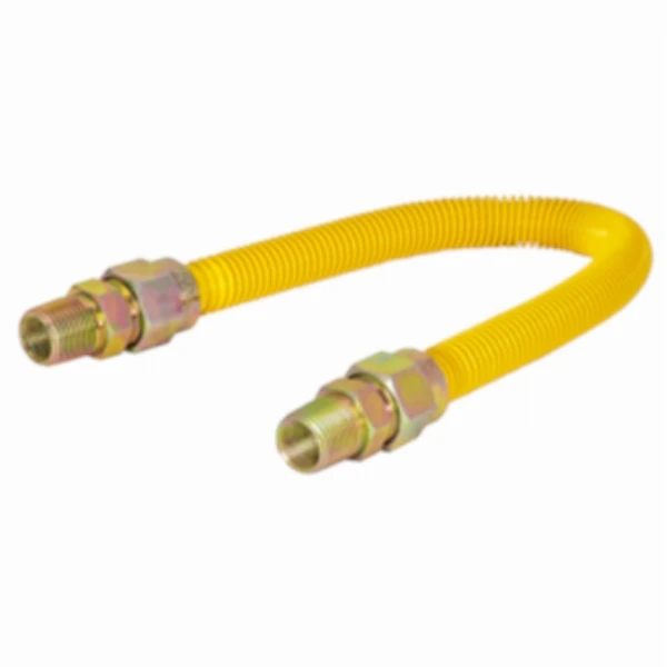 Gas Connector, 1/2 In. ID x 1/2 In. OD x 24 In.