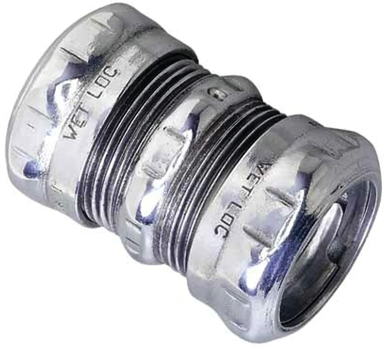 EMT Rain Tight Outdoor Couplers, Steel, 1/2-In. 5-Pk.