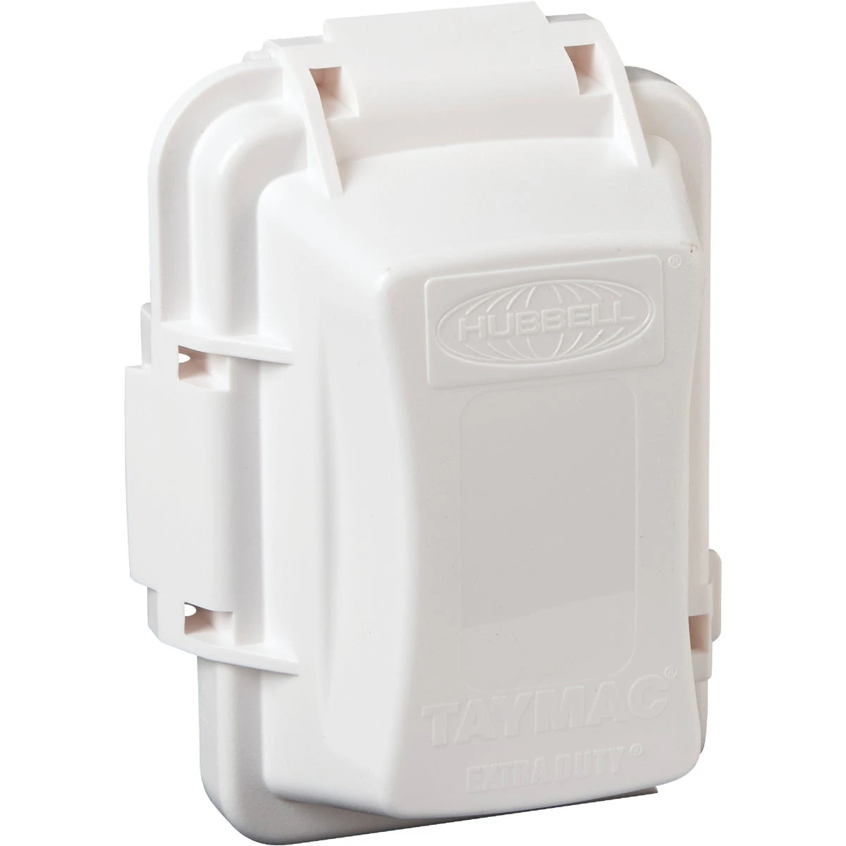 1 Gang Standard Outlet Cover, White Poly
