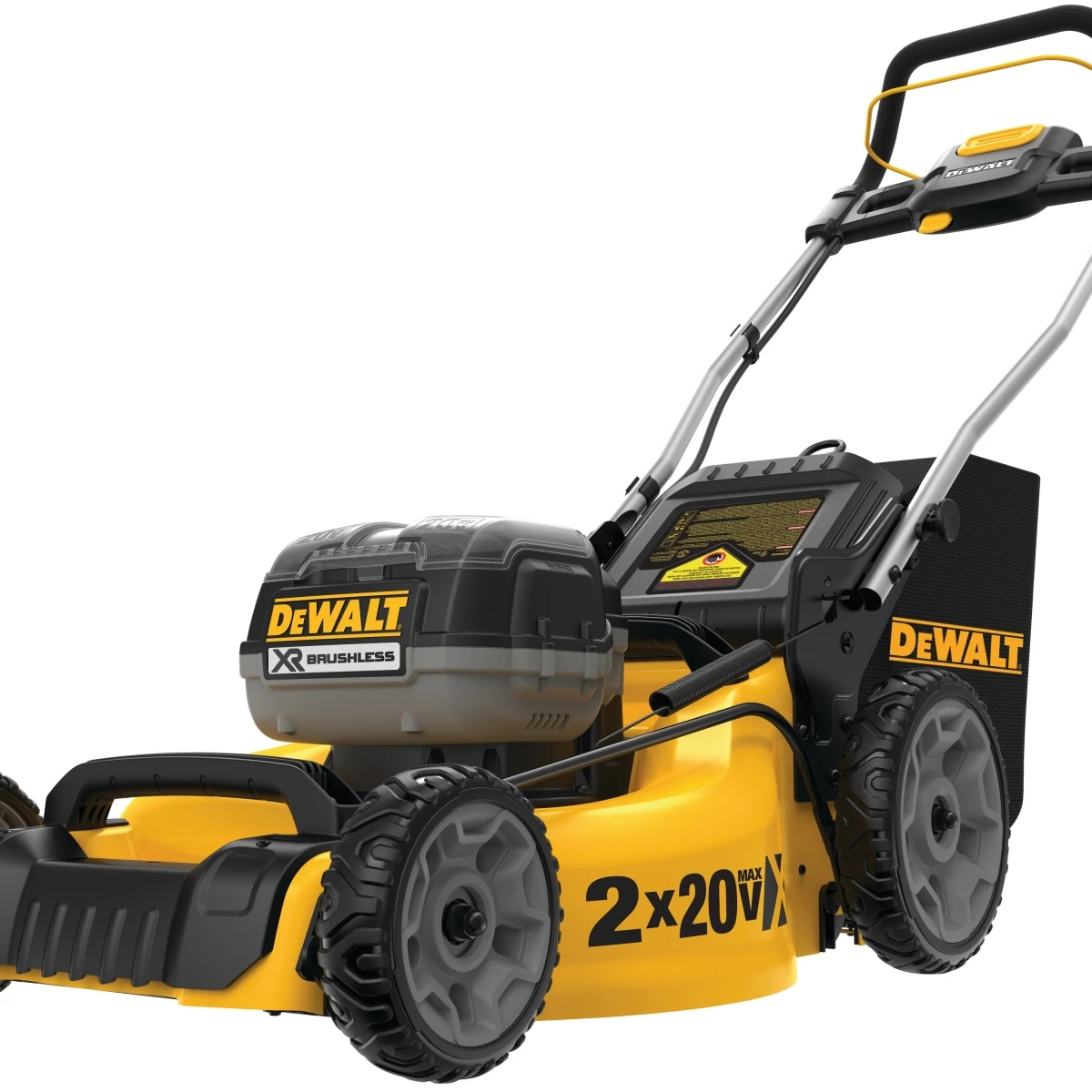 MAX 2x20-Volt Cordless 3-N-1 Lawn Mower, Brushless Motor, 21.5-In. Deck, 2 Batteries & Charger