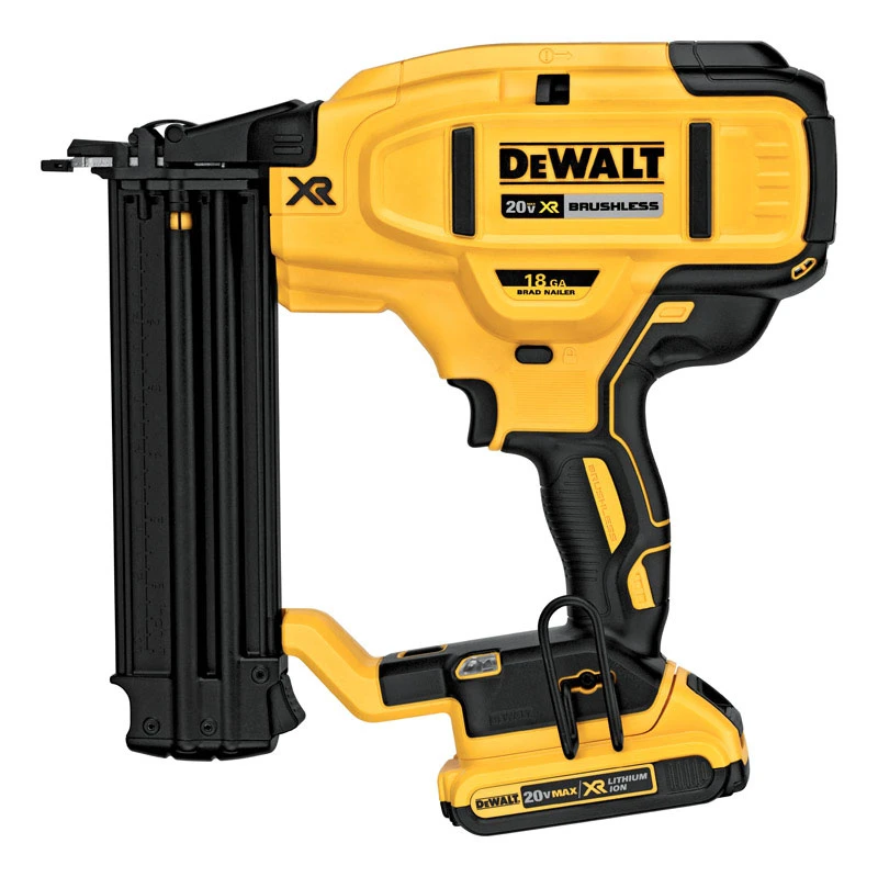 20-Volt MAX XR Cordless Brad Nailer Kit, Brushless Motor, 18 Gauge