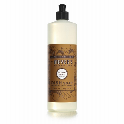 Liquid Dish Soap, Fall Seasonal Acorn Spice Scent, 16 oz.