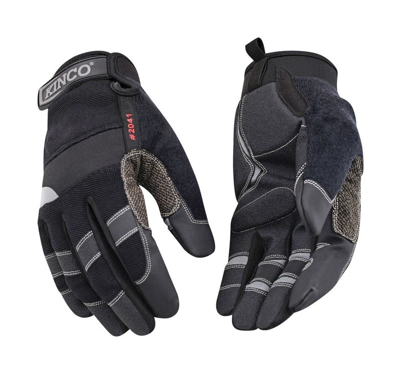 General Work Gloves, Black/Gray, Men's Large