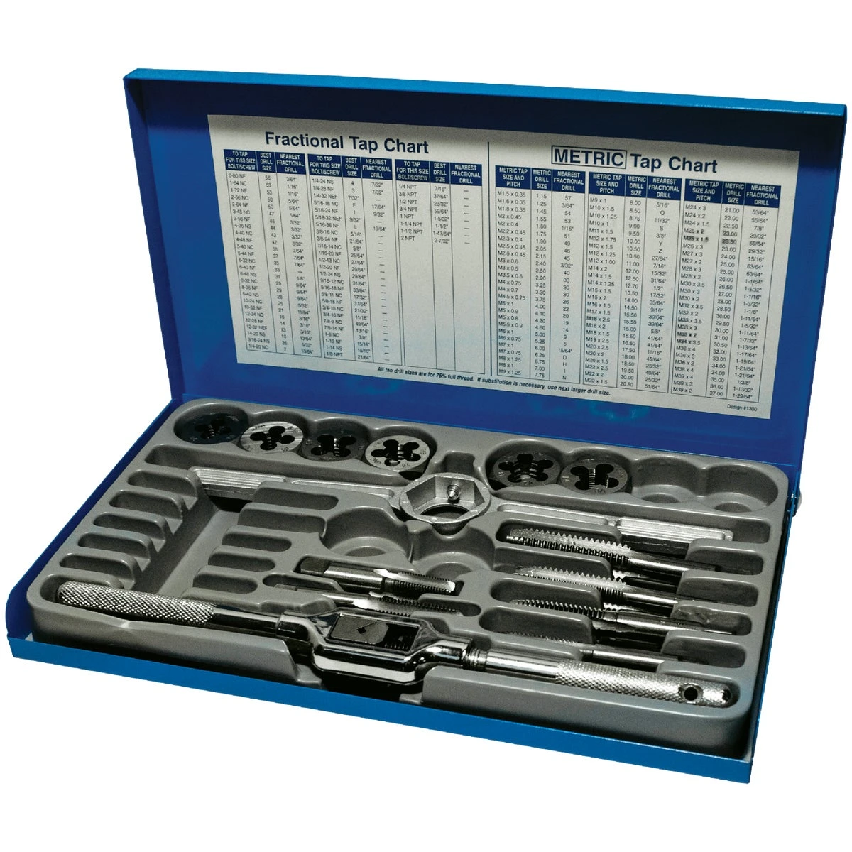 Fractional Tap & Die Set, 14-Pc.