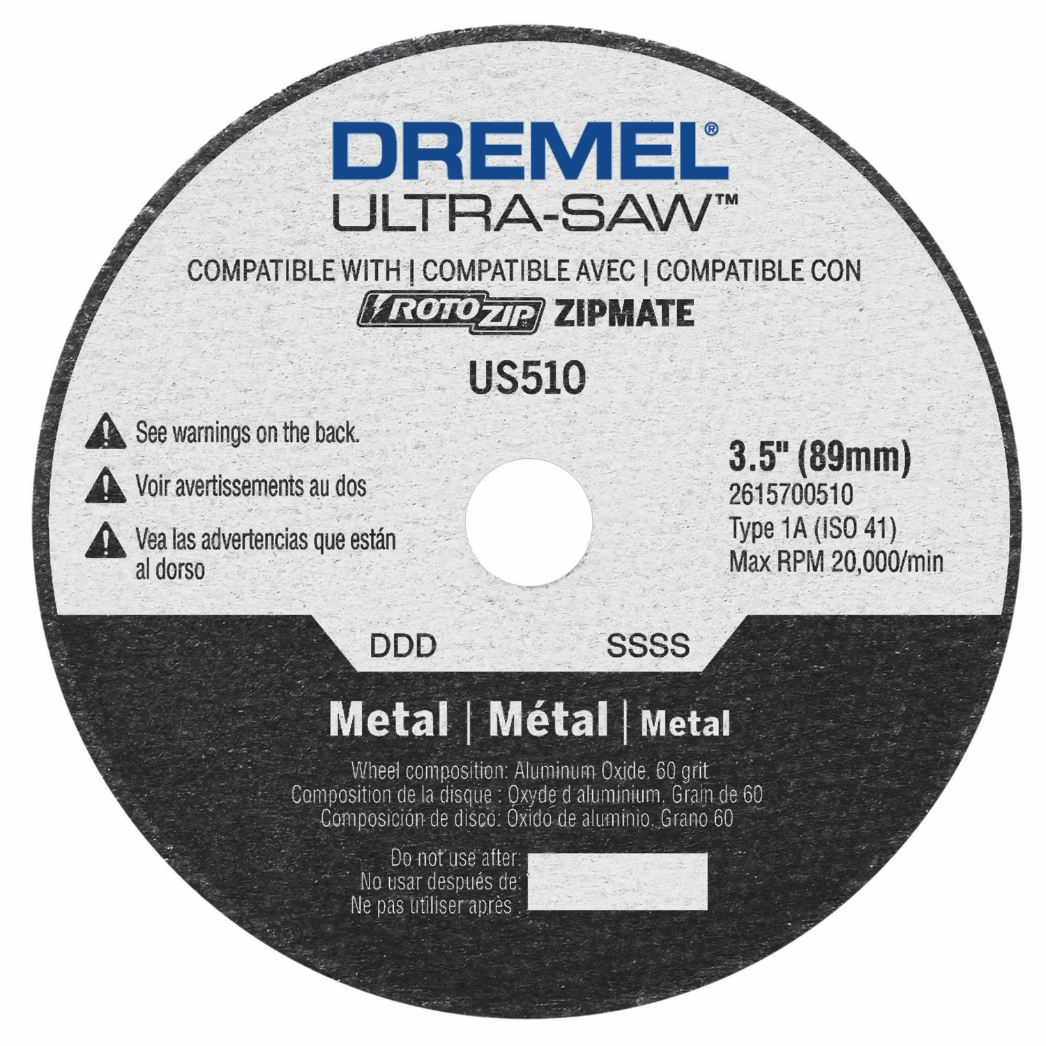 Ultra Saw Metal Cutting Wheel, 3-1/2-In.