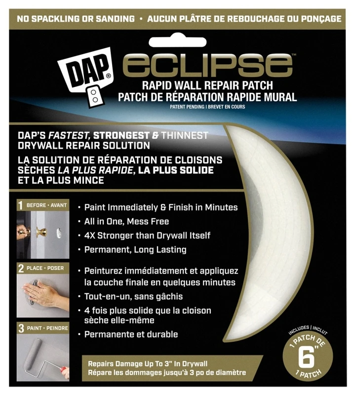 Eclipse Rapid Wall Repair Patch, 6-In.