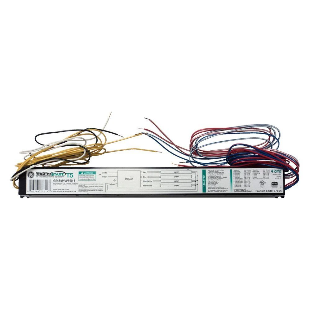 Electronic Ballast, For 1 to 4 T5 HO Lamps