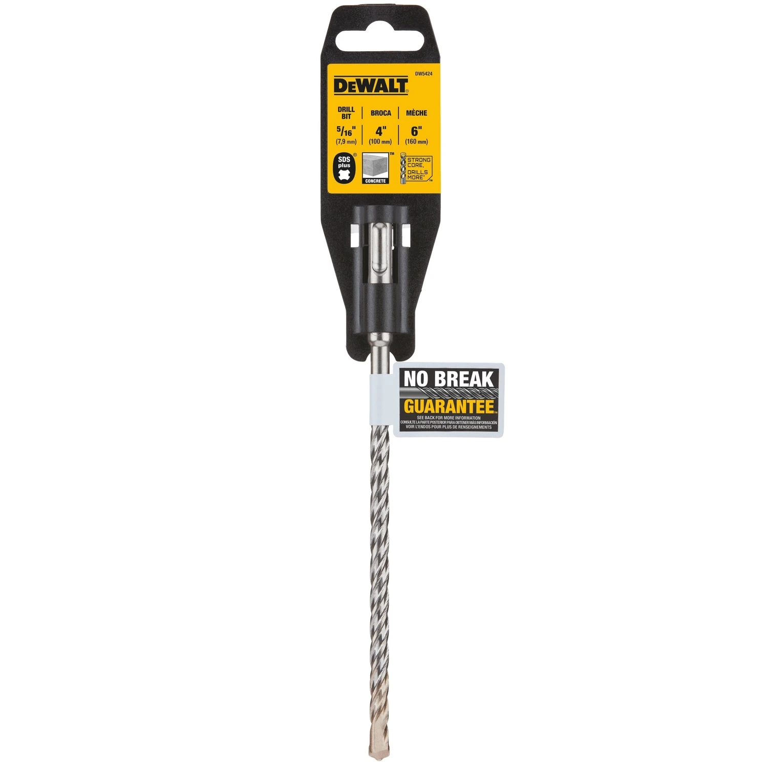 Carbide SDS Plus Hammer Bit, 5/16 x 4 x 6 In.