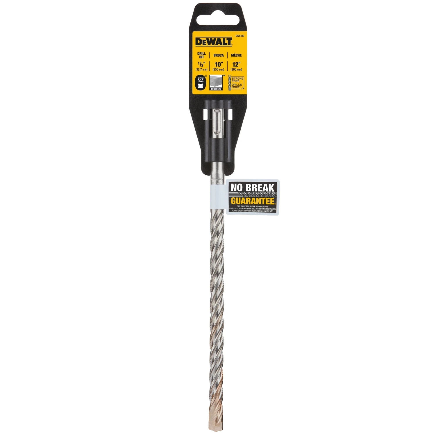 Carbide SDS Plus Hammer Bit, 1/2 x 10 x 12 In.