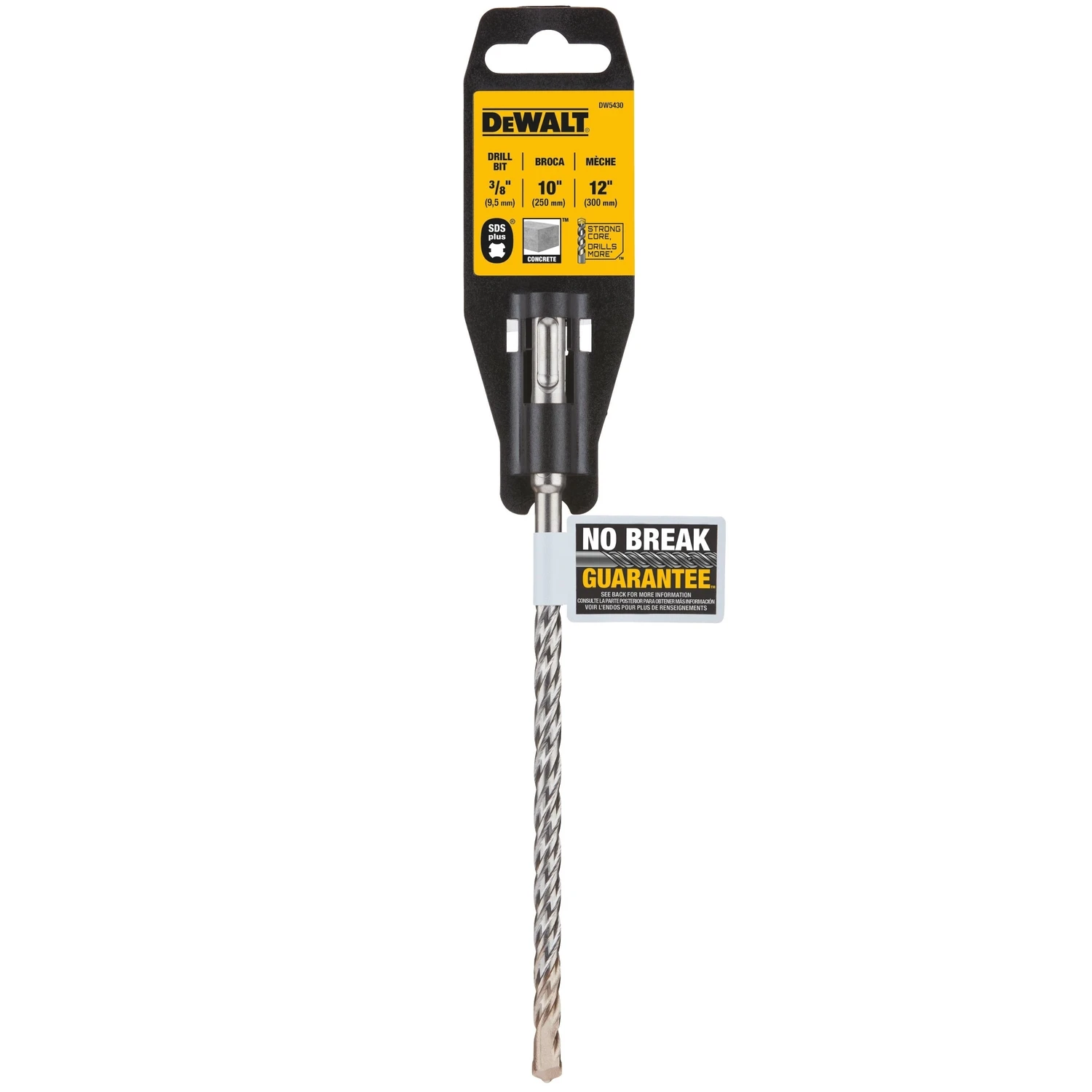 Carbide SDS Plus Hammer Bit, 3/8 x 10 x 12 In.
