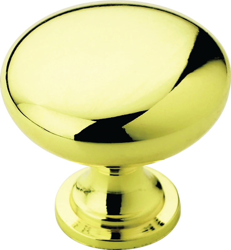 Edona Cabinet Knob, Polished Brass, 1-1/4 In.