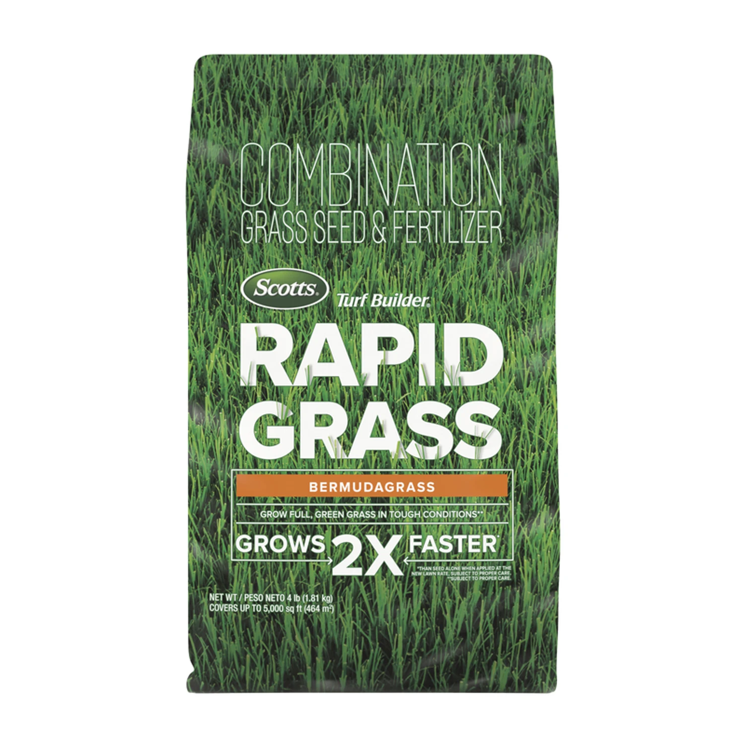 Turf Builder Rapid Grass Seed Bermudagrass, 4 Lbs., Covers 5,000 Sq. Ft.