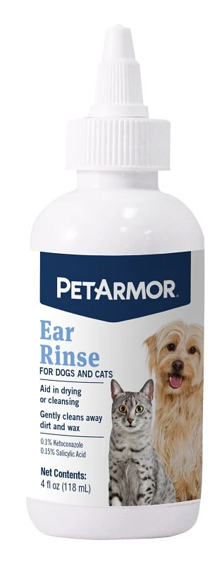 Ear Rinse for Dogs and Cats, 4-oz.