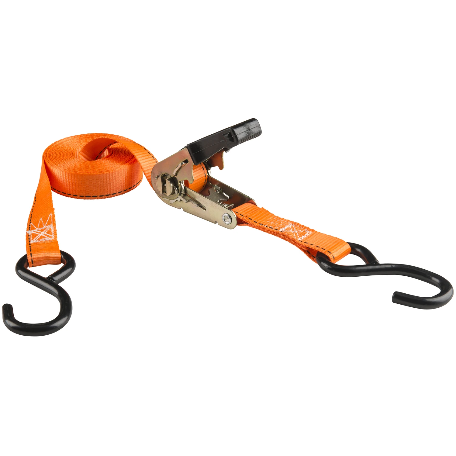 Cam Buckle Ratchet Tie Down, 1 In. x 15 Ft., 2-Pk.