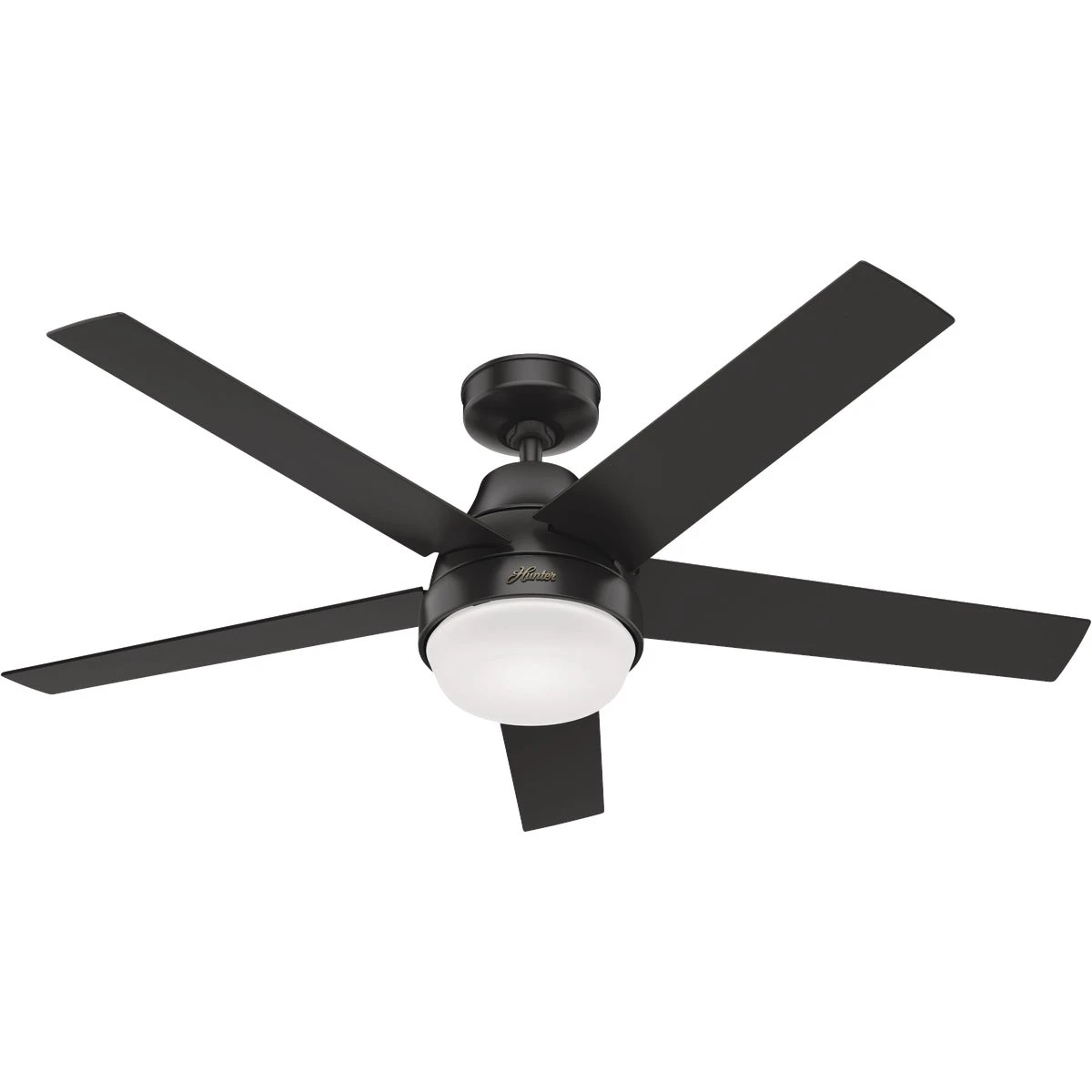 Aerodyne Smart Wi-Fi Ceiling Fan, LED Light, Matte Black, 52-In.