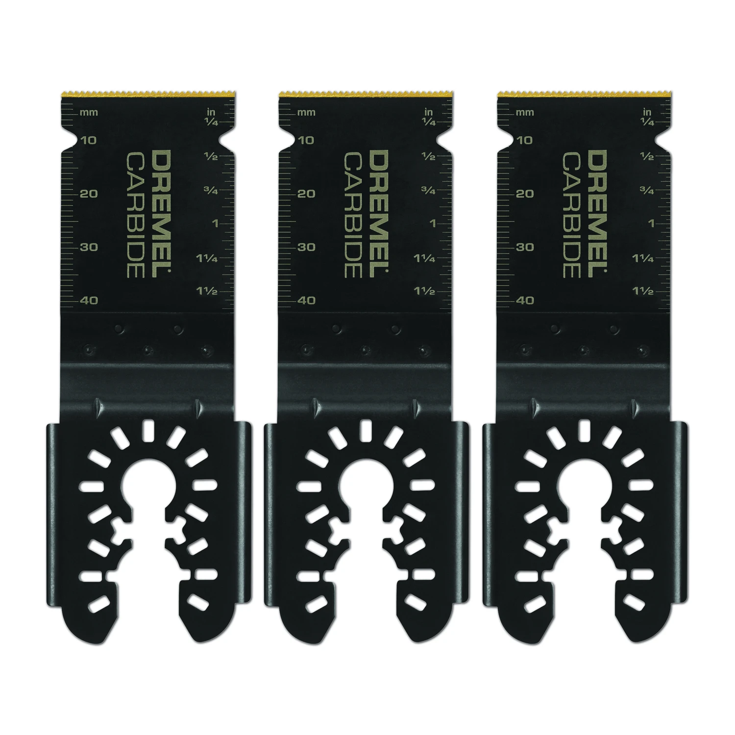 Universal Dual Interface Carbide Flush Cutting Oscillating Blades, 3-Pk.