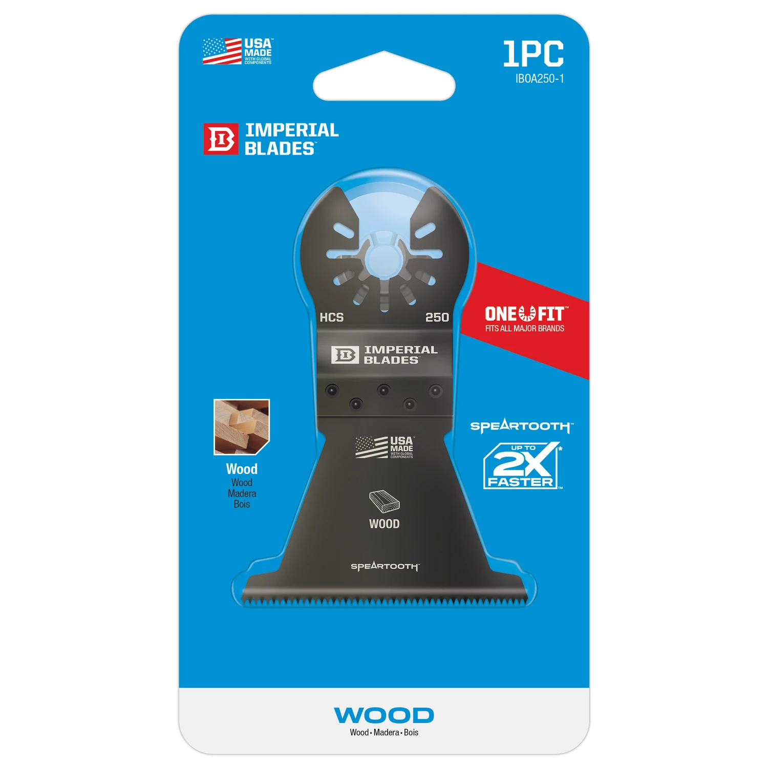 Ground Tooth Power Curve Hardwood Oscillating Tool Blade, 2-1/2-In.