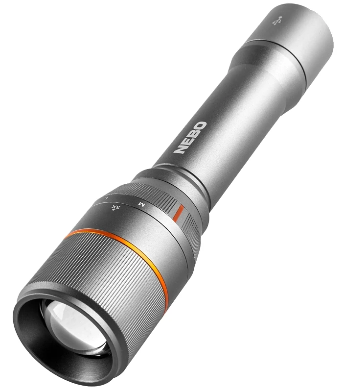 Davinci 3500 Lumen Rechargeable LED Flashlight, 4 Light Modes