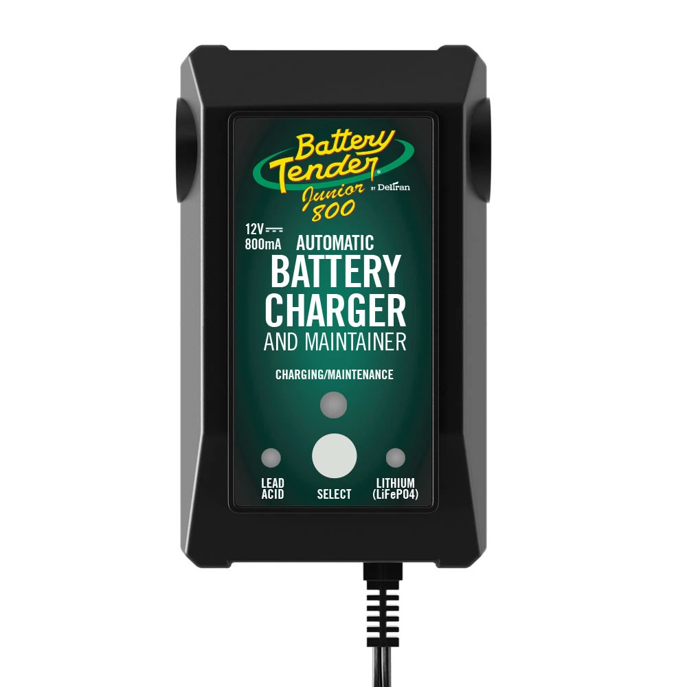 Junior 800 12-Volt Powersports Battery Charger / Maintainer, Acid or Lithium