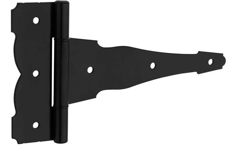 Decorative Gate T-Hinge, Black, 10 In.