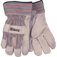 Suede Cowhide Palm Gloves, Gray, Men's L