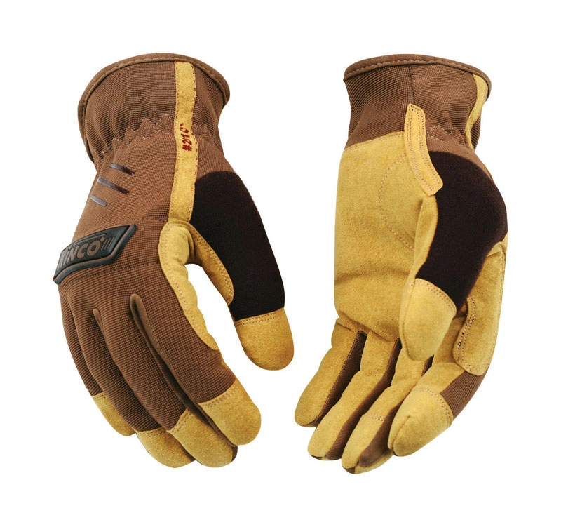 Brown Poly Gloves, Men's XL