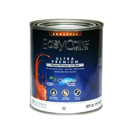 Ultra Premium Interior Latex Paint & Primer, Pure White Pastel Base Eggshell, 1 Qt.