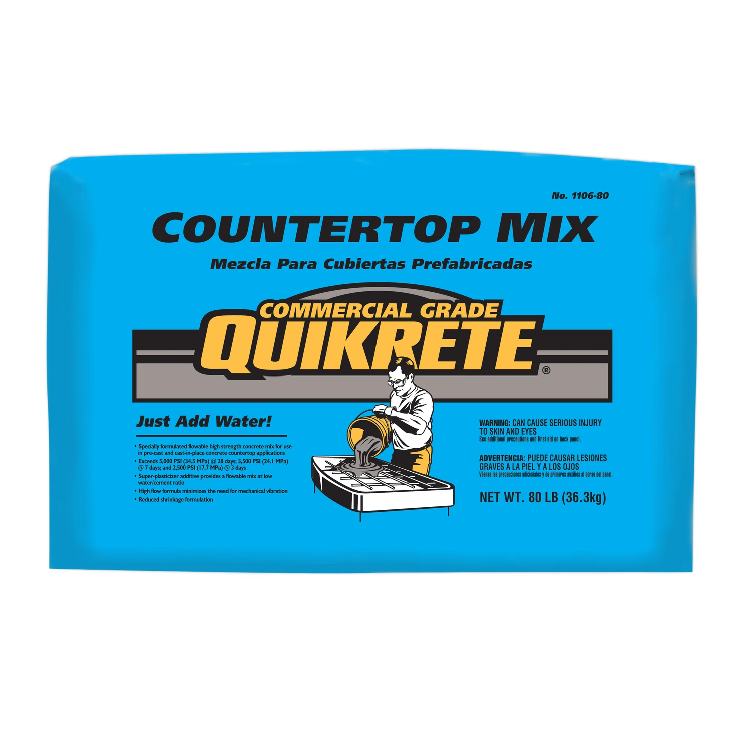 Concrete Countertop Mix, 80-Lbs.