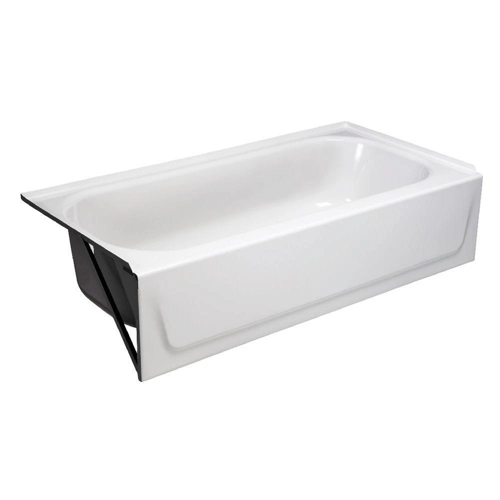 Aloha 60 In. Left Drain Rectangular Alcove Soaking Bathtub - Model 011-4365-00