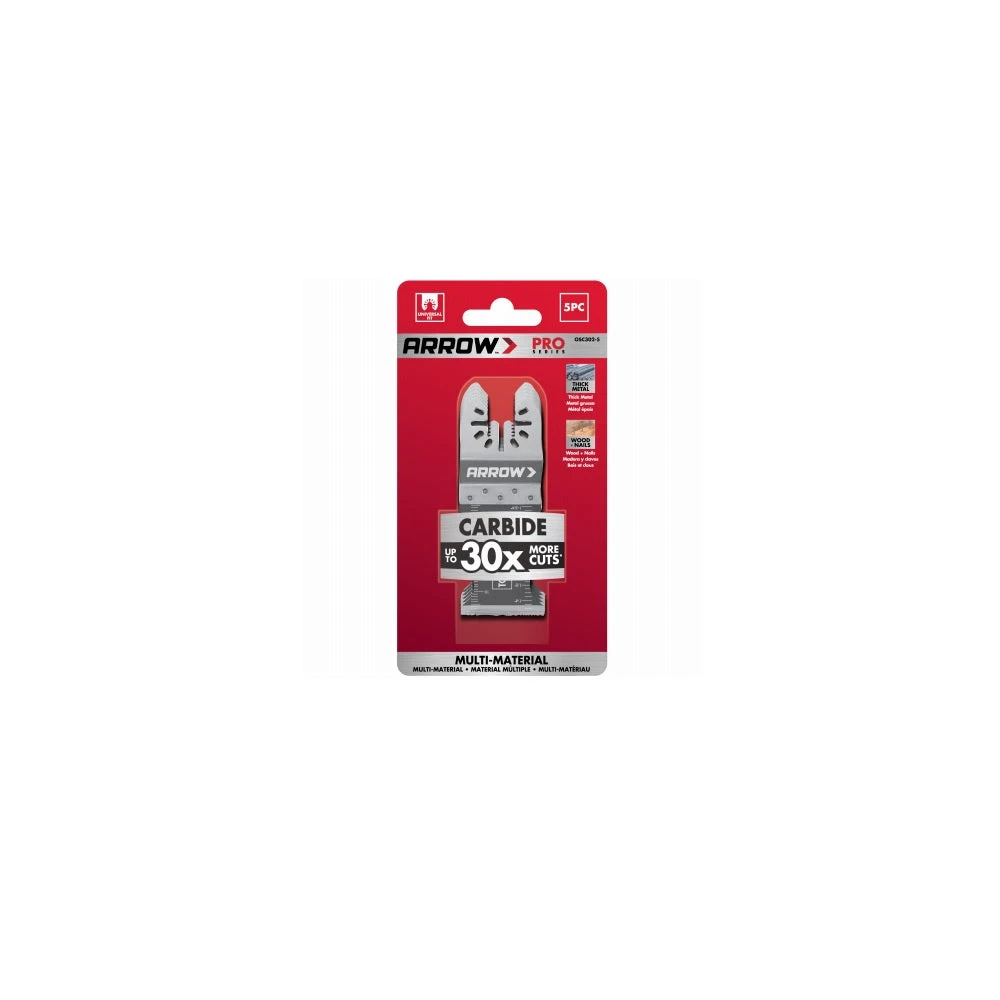 TCT Flush-Cut Universal Oscillating Tool Saw Blade, 1-3/8-In., 5-Pk.
