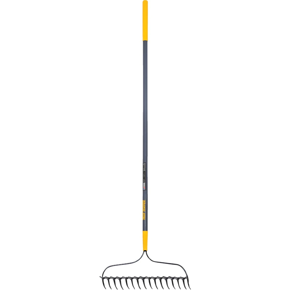 Double-Play Bow Rake, 57-In. Fiberglass Handle, Cushion Grip