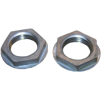 Metal Jam Nuts, 1/2 In. Female, Pair