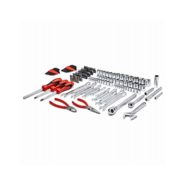 205-Pc. Mechanics SAE/Metric Socket & Tool Set, 1/4, 3/8 & 1/2 In. Drive