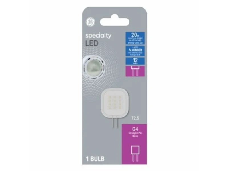 Specialty LED Light Bulb, T2.5, G4 2-Pin Base, 320 Lumens, 3 Watt