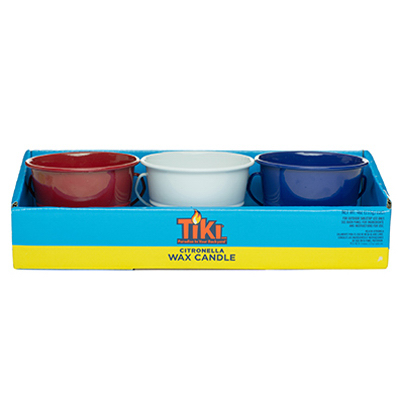 Citronella Mini Bucket, Red, White & Blue, 4 oz.