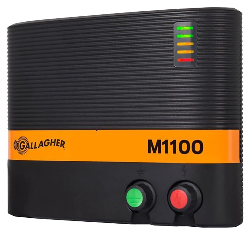 Electric Fence Charger, M1100, 11 Joules, 110-Volt
