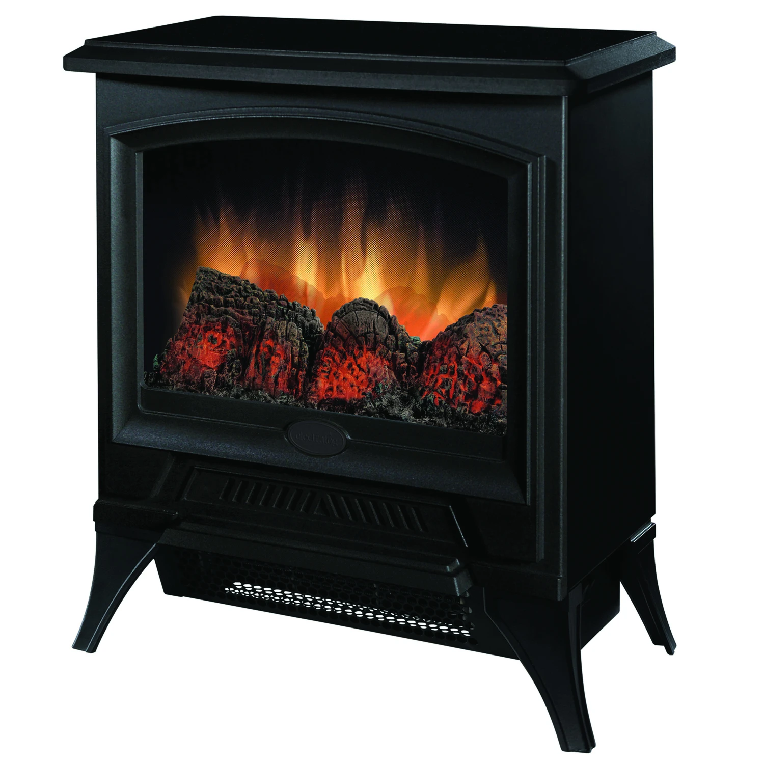 Electric Fireplace Stove, Black, 17.4-In. Width