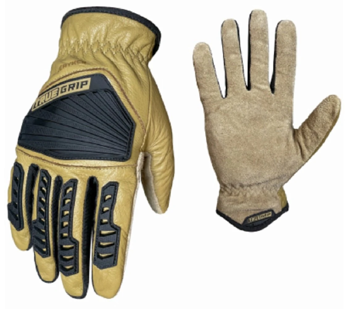 Leather Hybrid Impact Gloves, Men's XL