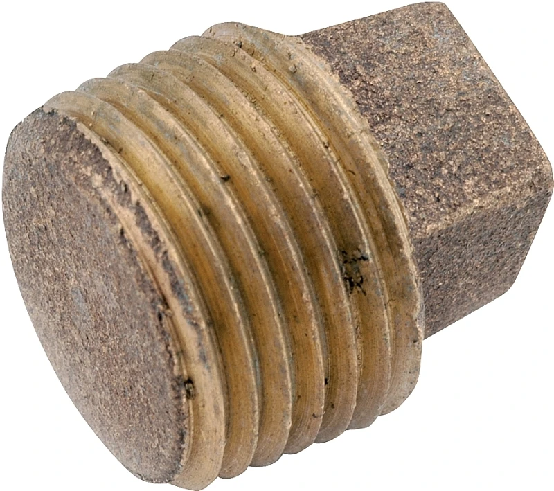 Pipe Plug Fitting, Lead Free Brass, 1/8 In.