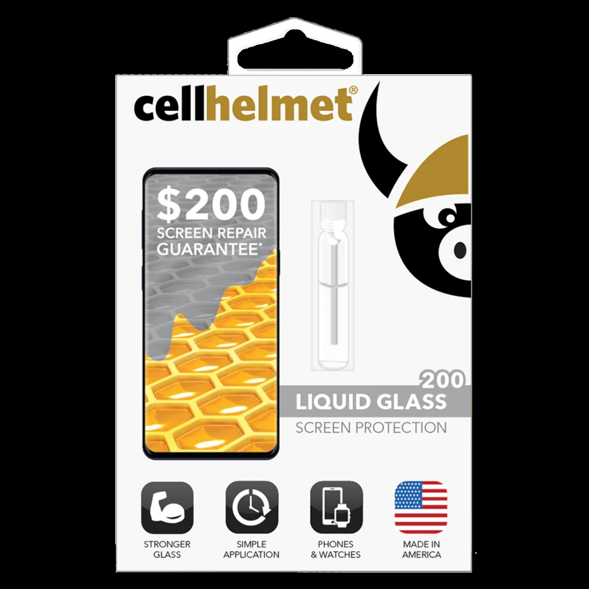 Liquid Glass 200 Cell Phone Screen Protector, .02 oz. Vial