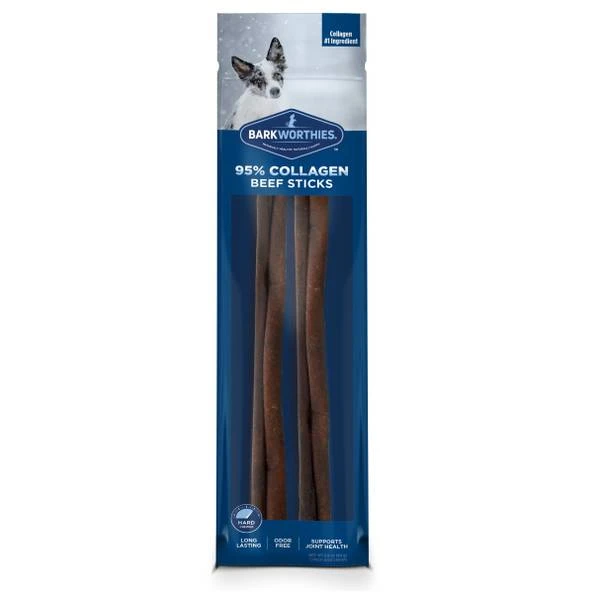 95% Collagen Beef Sticks Dog Treats, 6-In., 3-Pk.