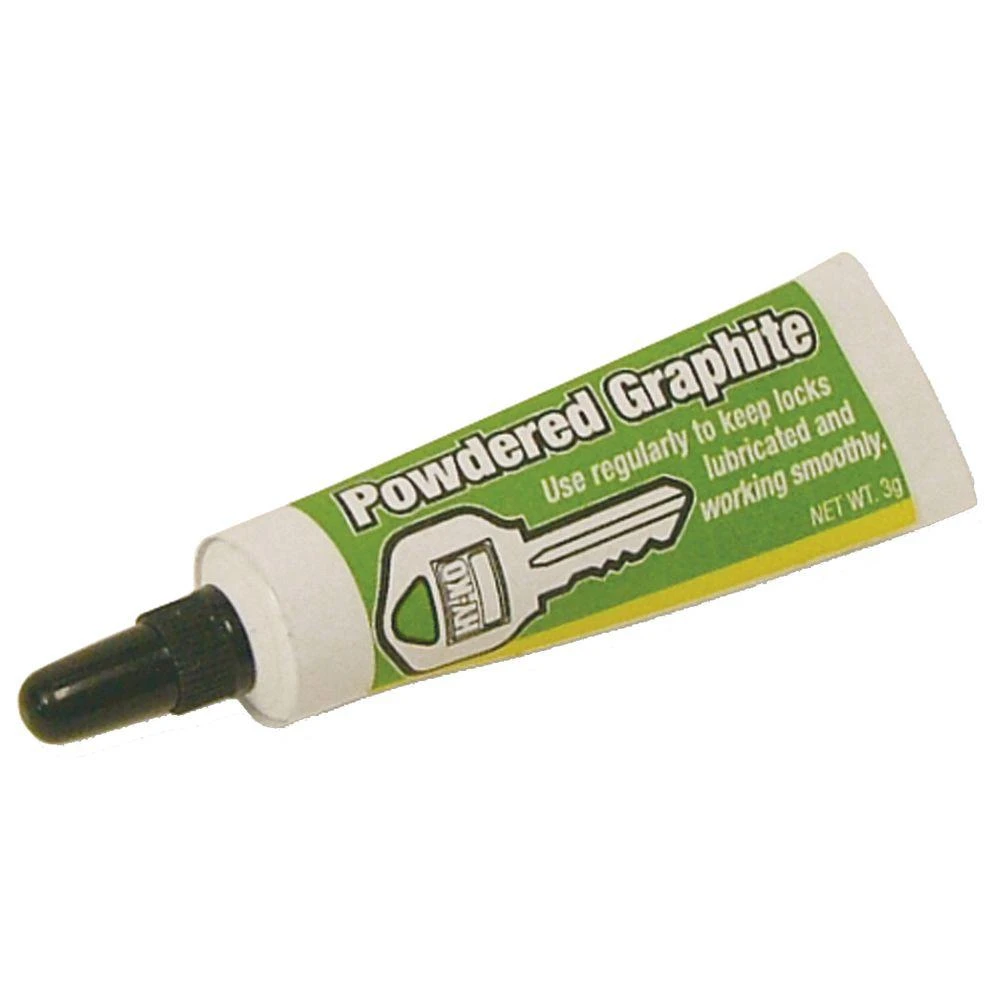 Powdered Graphite Greaseless Lock Lubricant, 3-gram Tube
