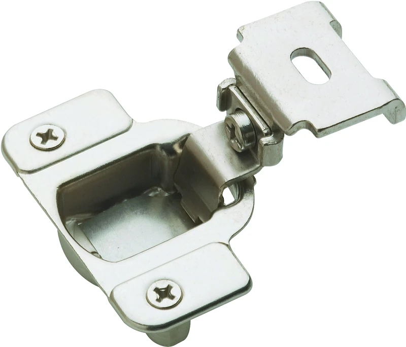 Concealed Cabinet Hinge, Nickel, 1-1/4 In. Overlay, 2-Pk.