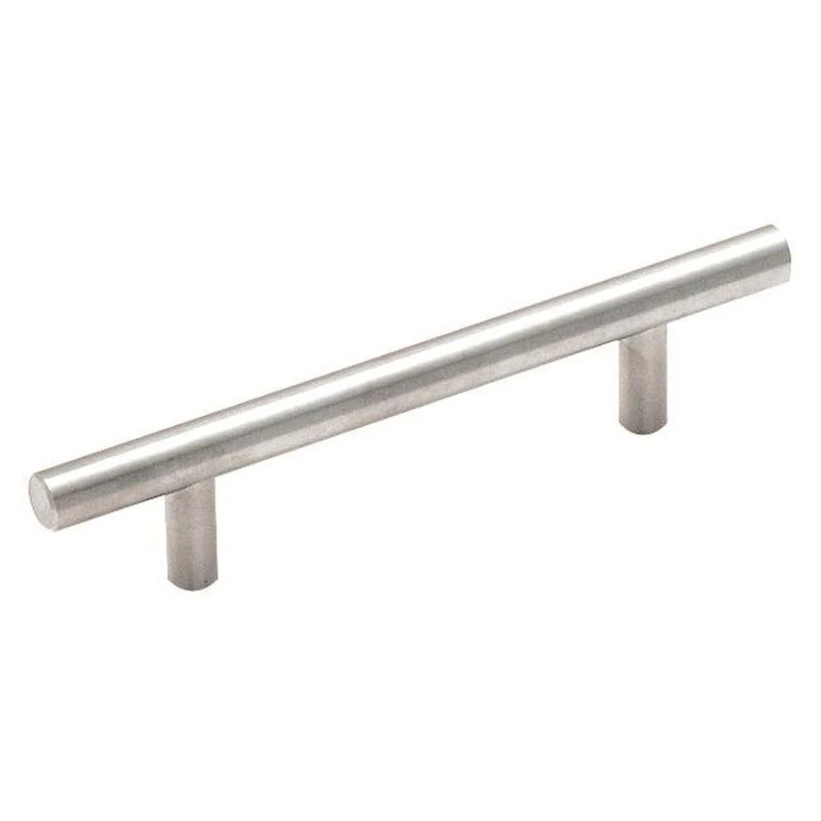 Bar Cabinet Pull, Sterling Nickel, 3-3/4 In.
