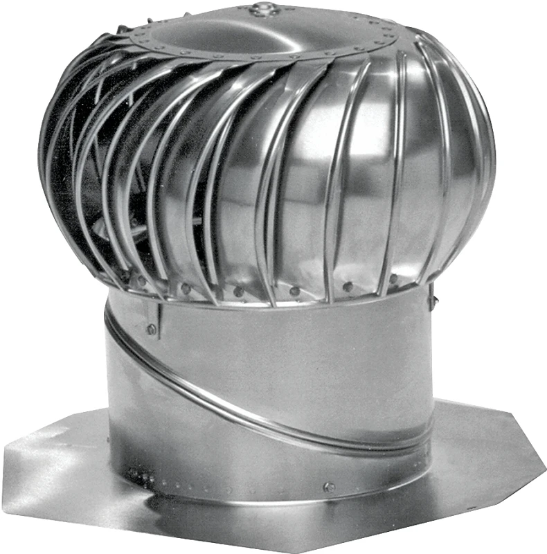 Galvanized Turbine Ventilator With Base, 12 In.